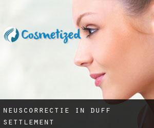 Neuscorrectie in Duff Settlement
