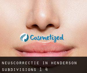 Neuscorrectie in Henderson Subdivisions 1-4