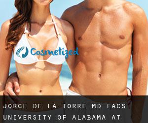 Jorge DE LA TORRE MD, FACS. University of Alabama at Birmingham (Acipcoville)